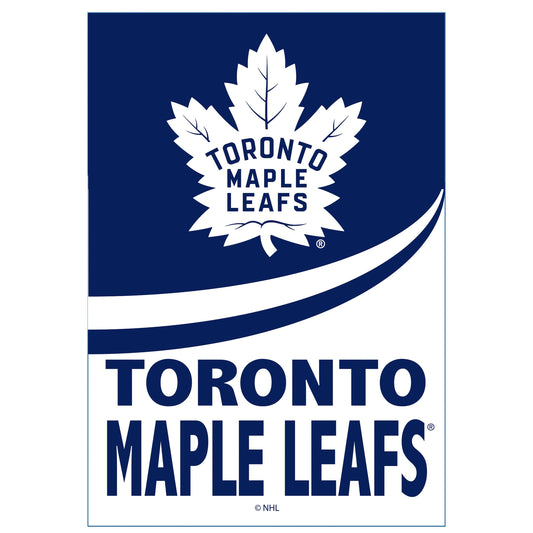 Toronto Maple Leafs Burlap Flag House Size