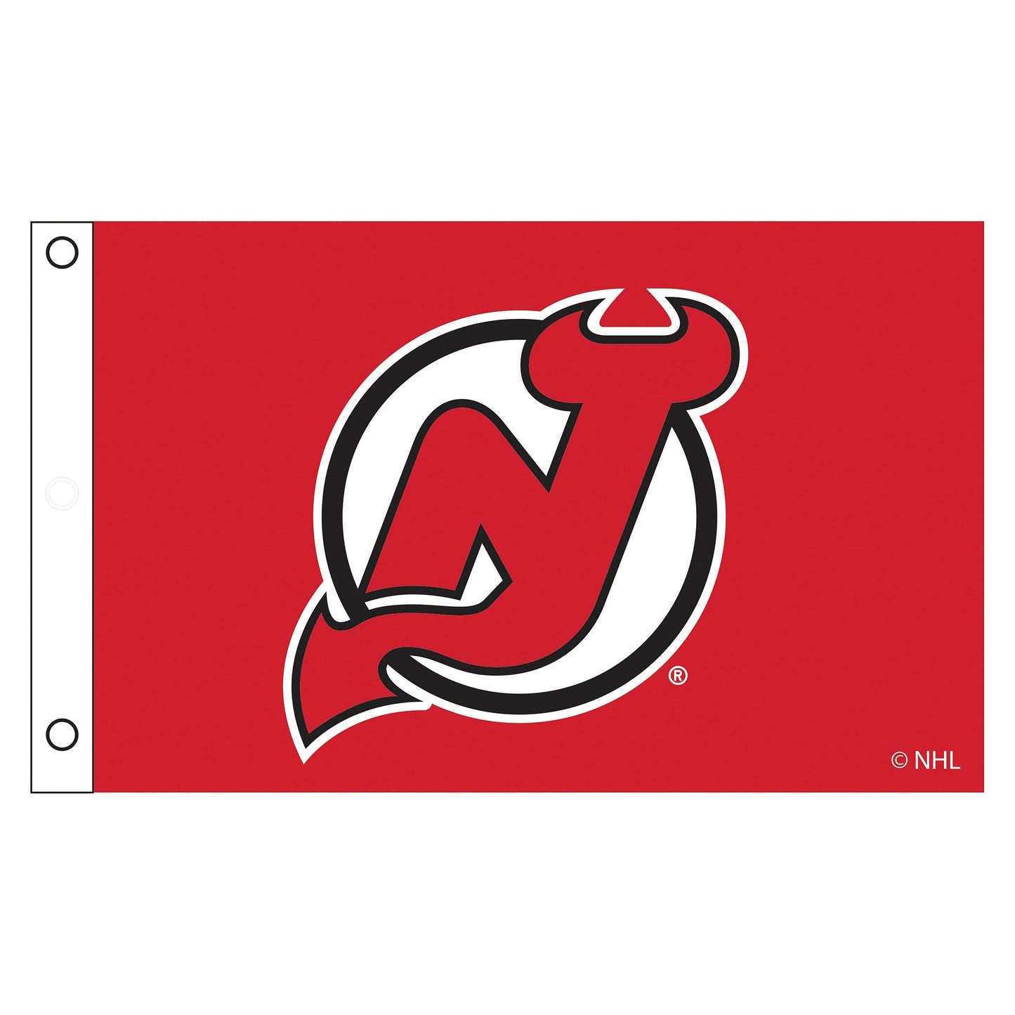 New Jersey Devils Single Sided Flag w/ 2 Grommets, 3'x5'