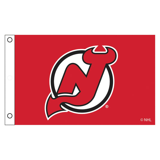 New Jersey Devils Single Sided Flag w/ 2 Grommets, 3'x5'