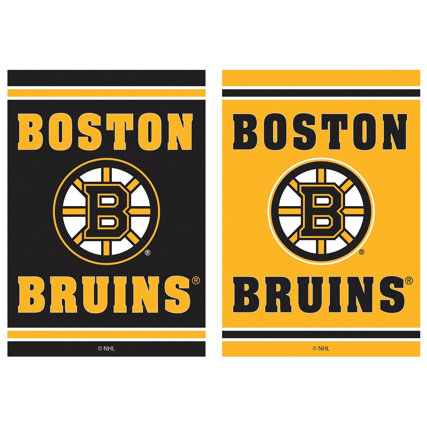 Embossed Suede Flag, House Size, Boston Bruins