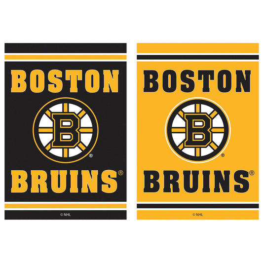 Embossed Suede Flag, House Size, Boston Bruins