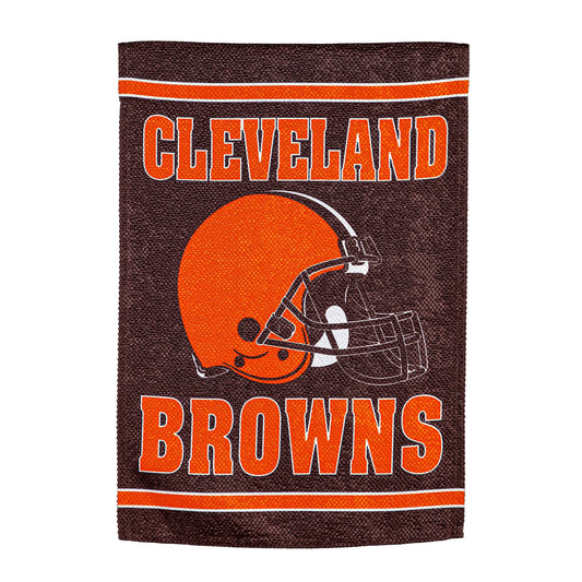Cleveland Browns Embossed Suede House Flag