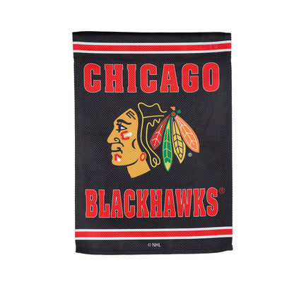 Embossed Suede Flag, GDN Size, Chicago Blackhawks
