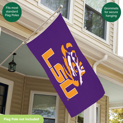 Louisiana State University Single Sided Estate Flag with 2 Grommets, 3'x5'