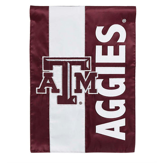 Double-Sided Embellished NCAA College Team Pride Applique House Flag, Texas A&M