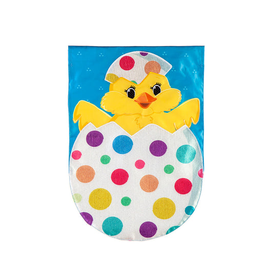 Polka-Dot Easter Egg Garden Applique Flag