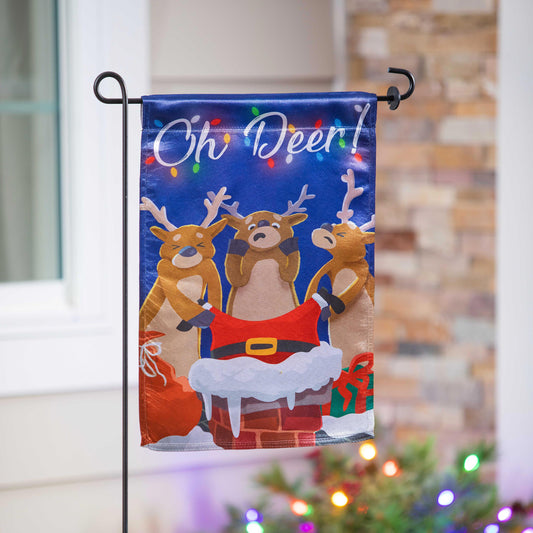 Oh Deer Lustre Garden Flag