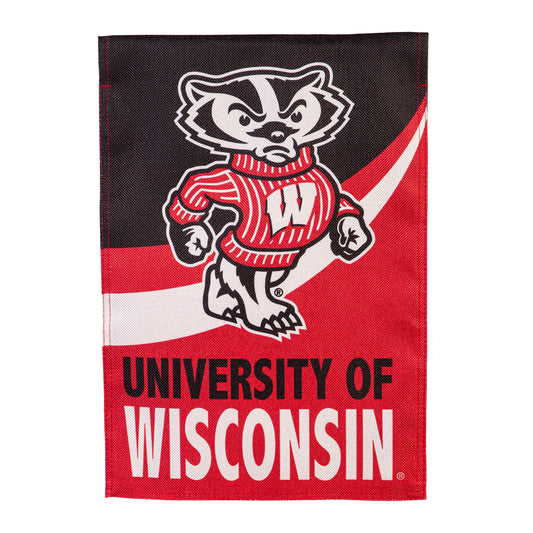 University of Wisconsin-Madison Burlap Flag GDN Size