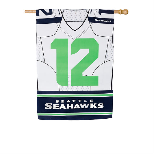 Flag, DS Suede, Foil, Reg, Jersey, Seattle Seahawks