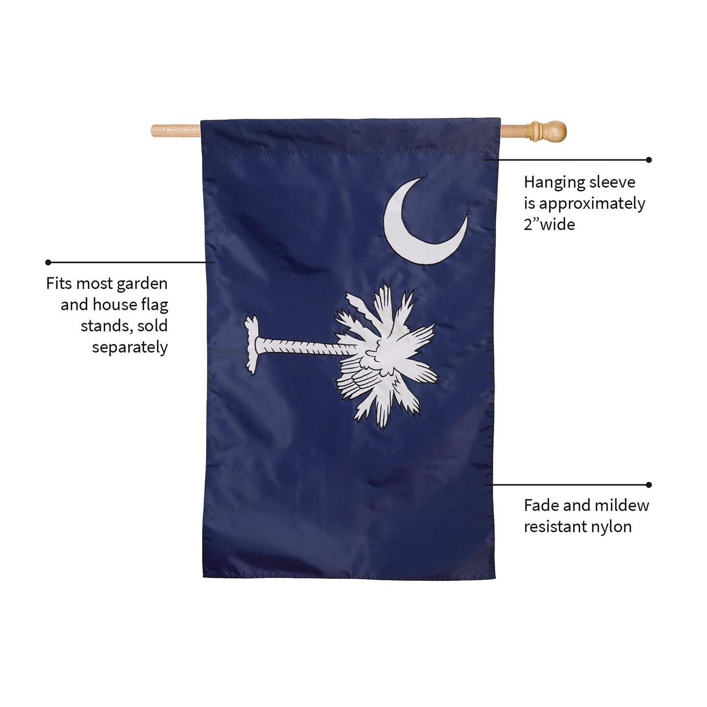 South Carolina House Applique Flag