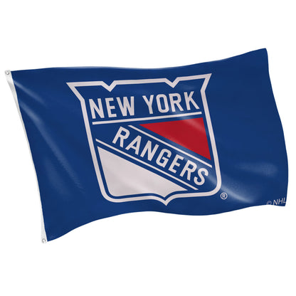 New York Rangers Single Sided Flag with 2 Grommets, 3'x5'