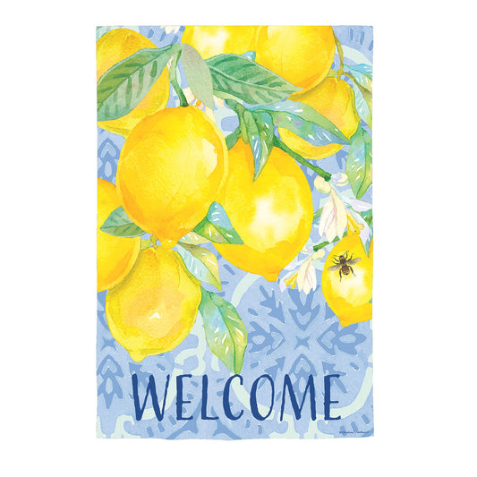 Lemon Tree Suede House Flag