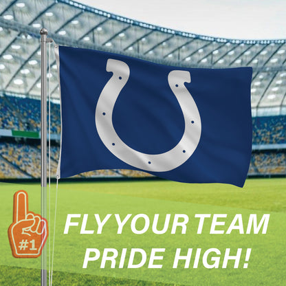 Indianapolis Colts Single Sided Flag w/ 2 Grommets, 3'x5'