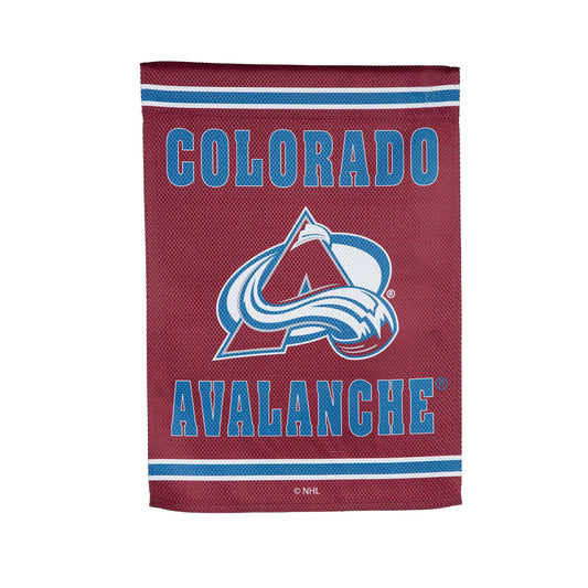 Embossed Suede Flag, GDN Size, Colorado Avalanche