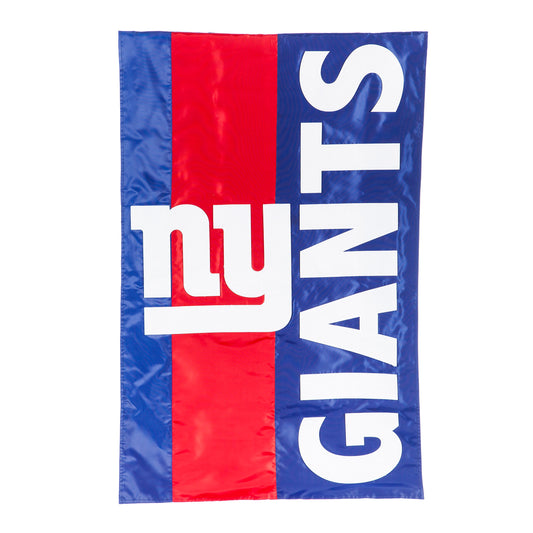 Double-Sided Embellished NFL Team Pride Applique House Flag, New York Giants