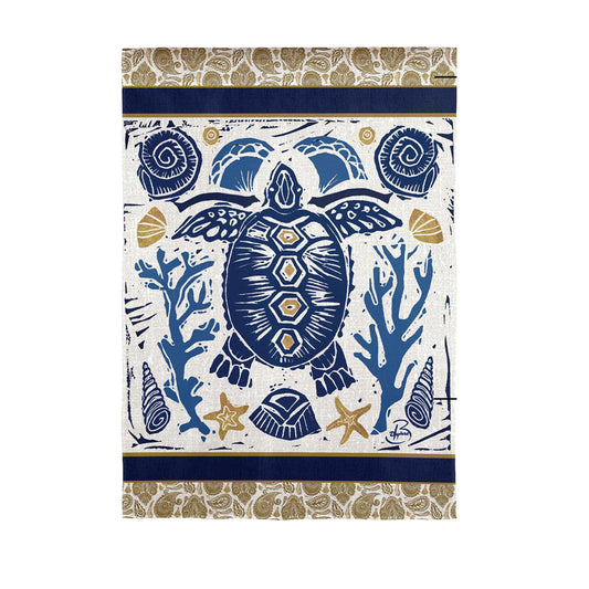 Primitive Sea Suede House Flag