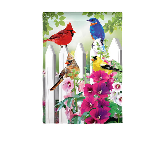 Fence Friends Garden Linen Flag