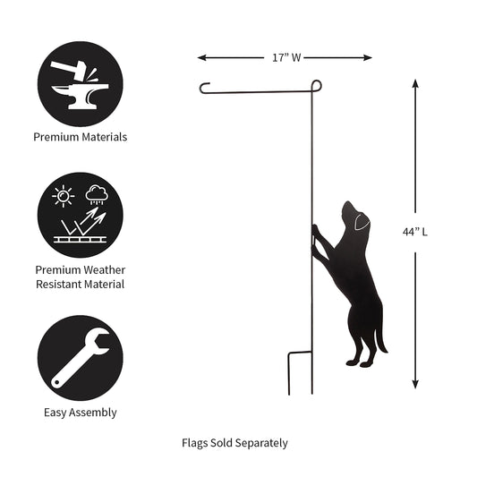 Dog Garden Flag Stand, KD