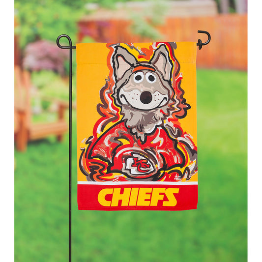 Kansas City Chiefs Justin Patten Suede Garden Flag