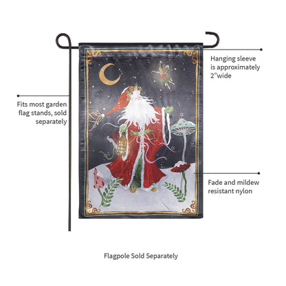 Santa's Forest of Wonder Reversible Lustre Garden Flag