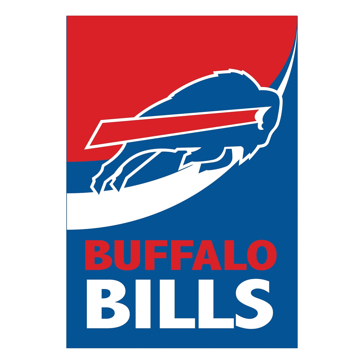Buffalo Bills Burlap House Flag