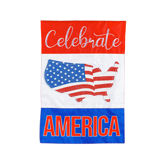 Celebrate America Garden Applique Flag