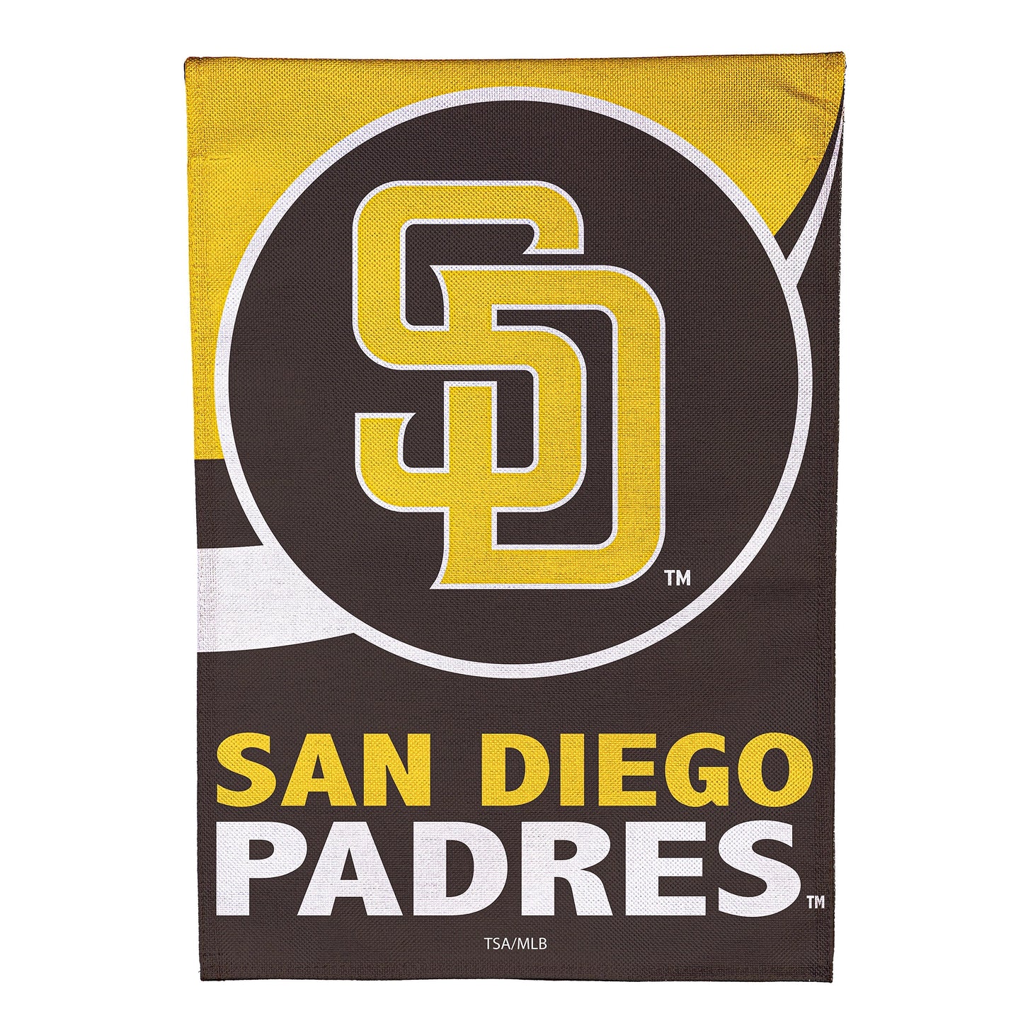 San Diego Padres Burlap House Flag