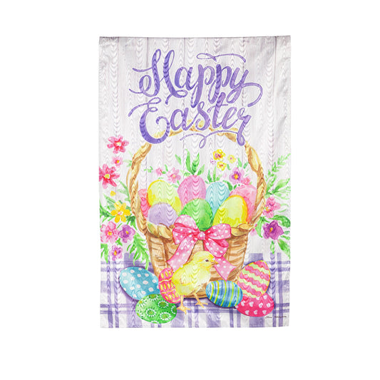 Easter Egg Basket Moire House Flag