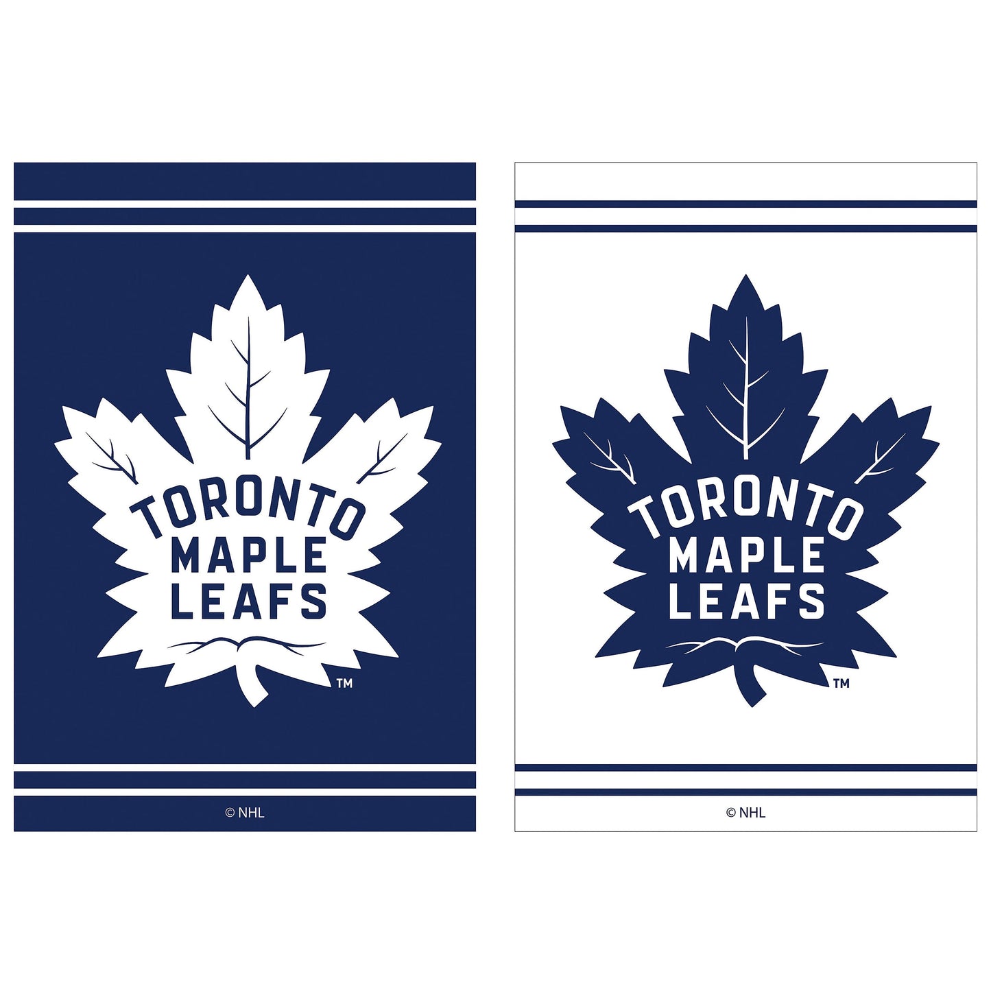 Embossed Suede Flag, House Size, Toronto Maple Leafs