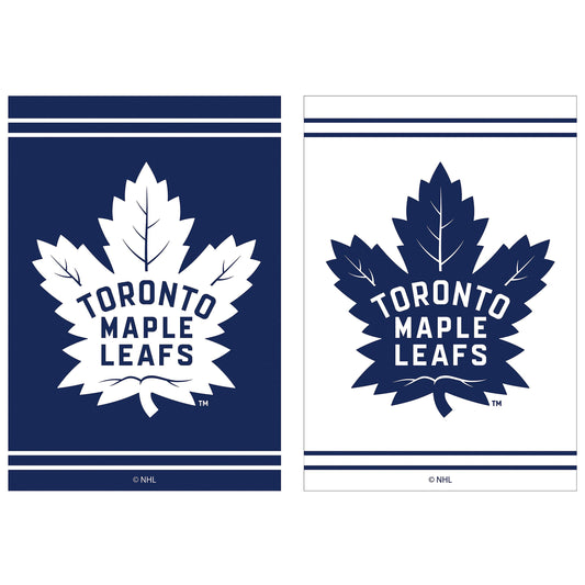 Embossed Suede Flag, House Size, Toronto Maple Leafs