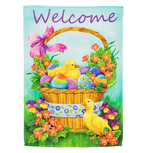 Duckling Basket House Suede Flag