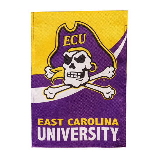 East Carolina University Burlap Flag GDN Size