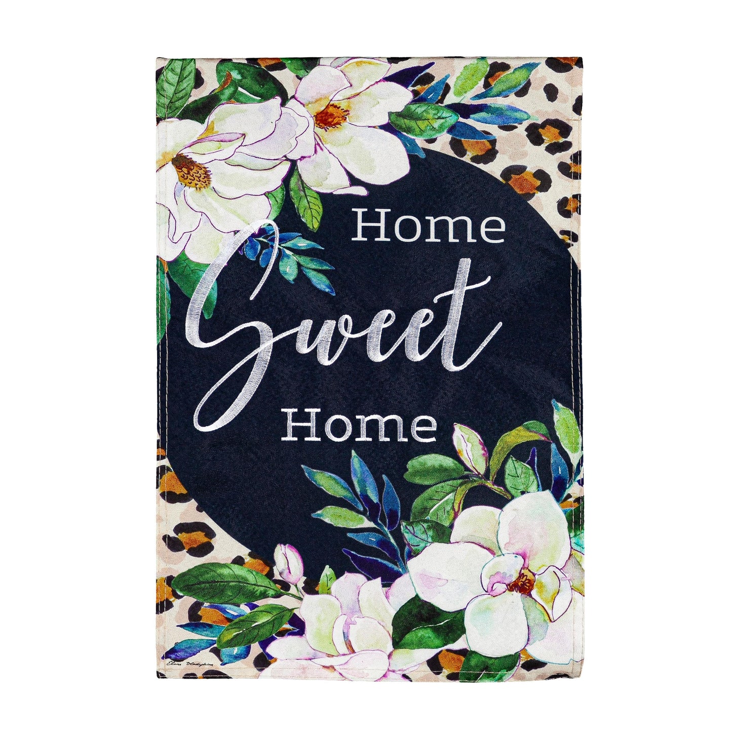 Magnolia Bloom Garden Linen Flag