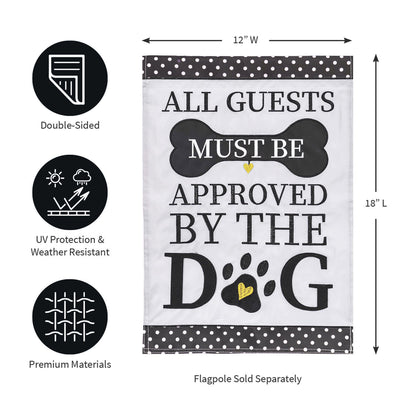 Approved by the Dog Garden Applique Flag
