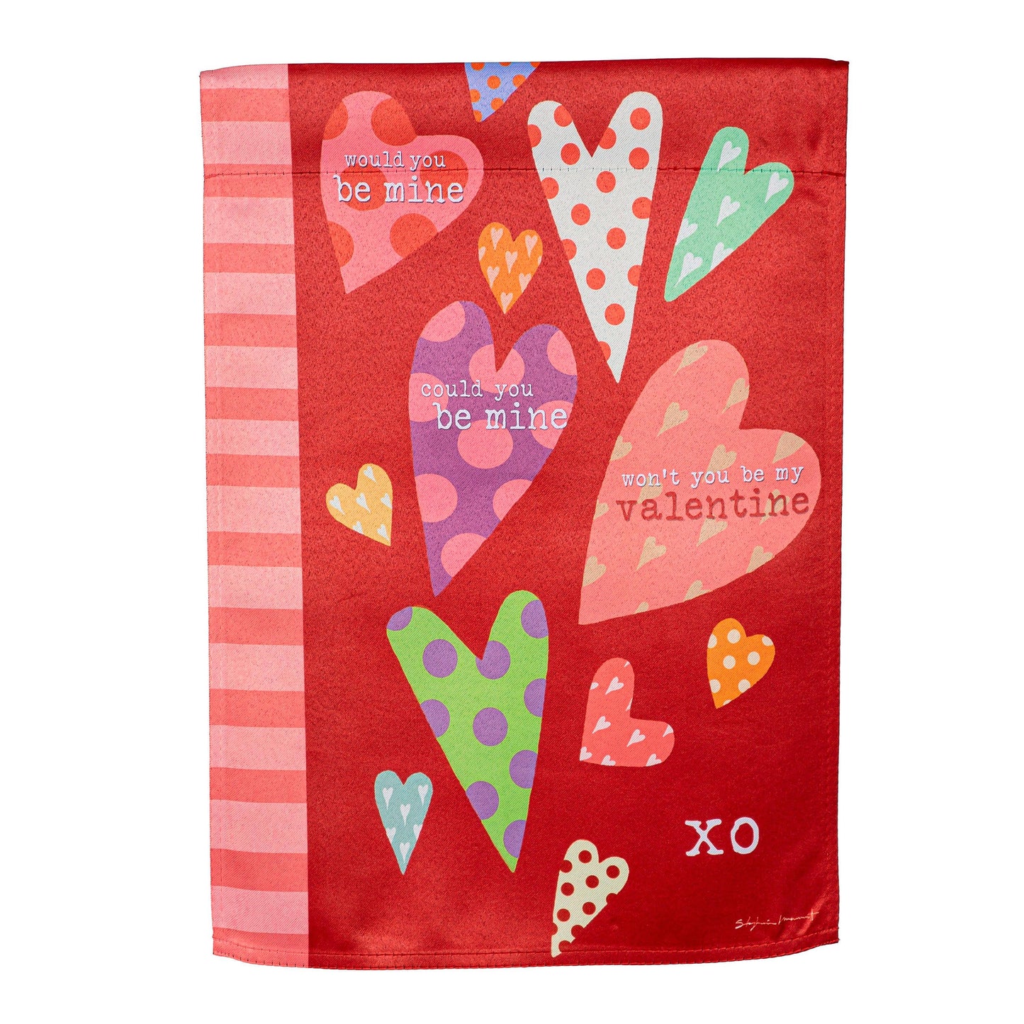 Hearts of Love Suede House Flag