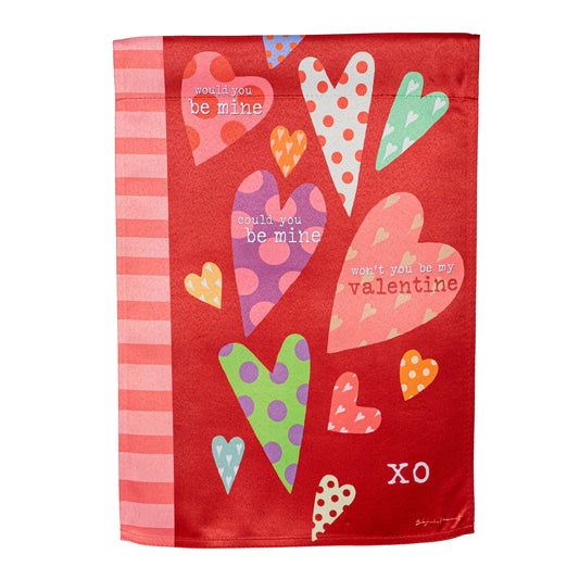 Hearts of Love Suede House Flag
