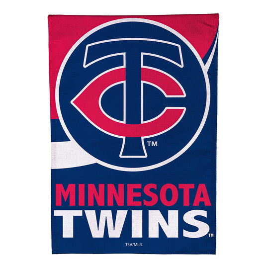 Minnesota Twins Burlap Garden Flag