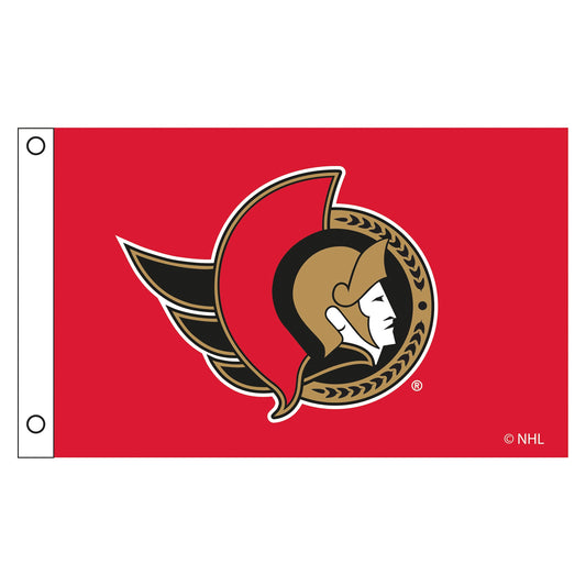 Ottawa Senators Single Sided Flag w/ 2 Grommets, 3'x5'