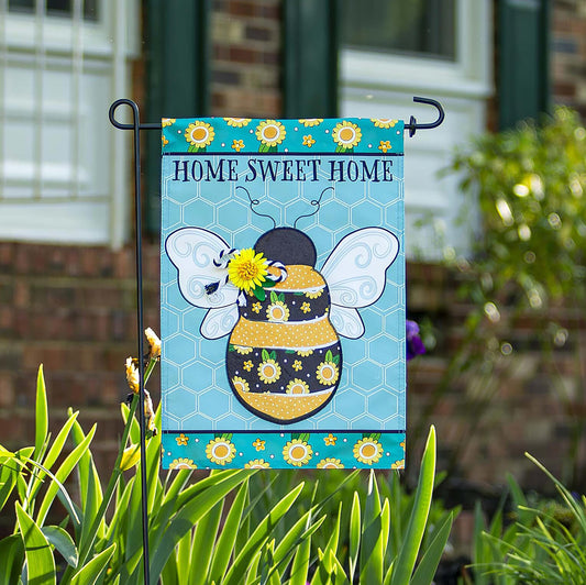 Home Sweet Home Bee Linen Garden Flag