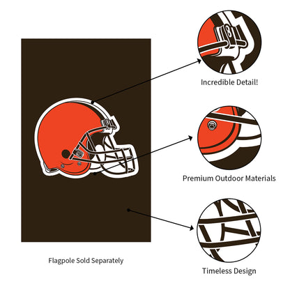 Applique Flag, Reg, Cleveland Browns