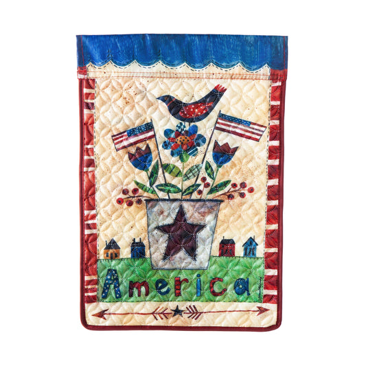 America the Beautiful Garden Quilted Flag
