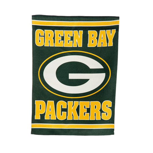 Green Bay Packers Embossed Suede Garden Flag