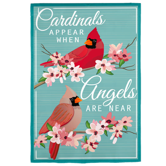 Angels are Near Applique Garden Flag