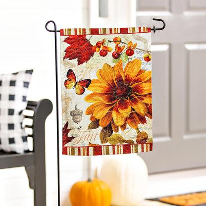 Fall In Love Garden Textured Suede Flag