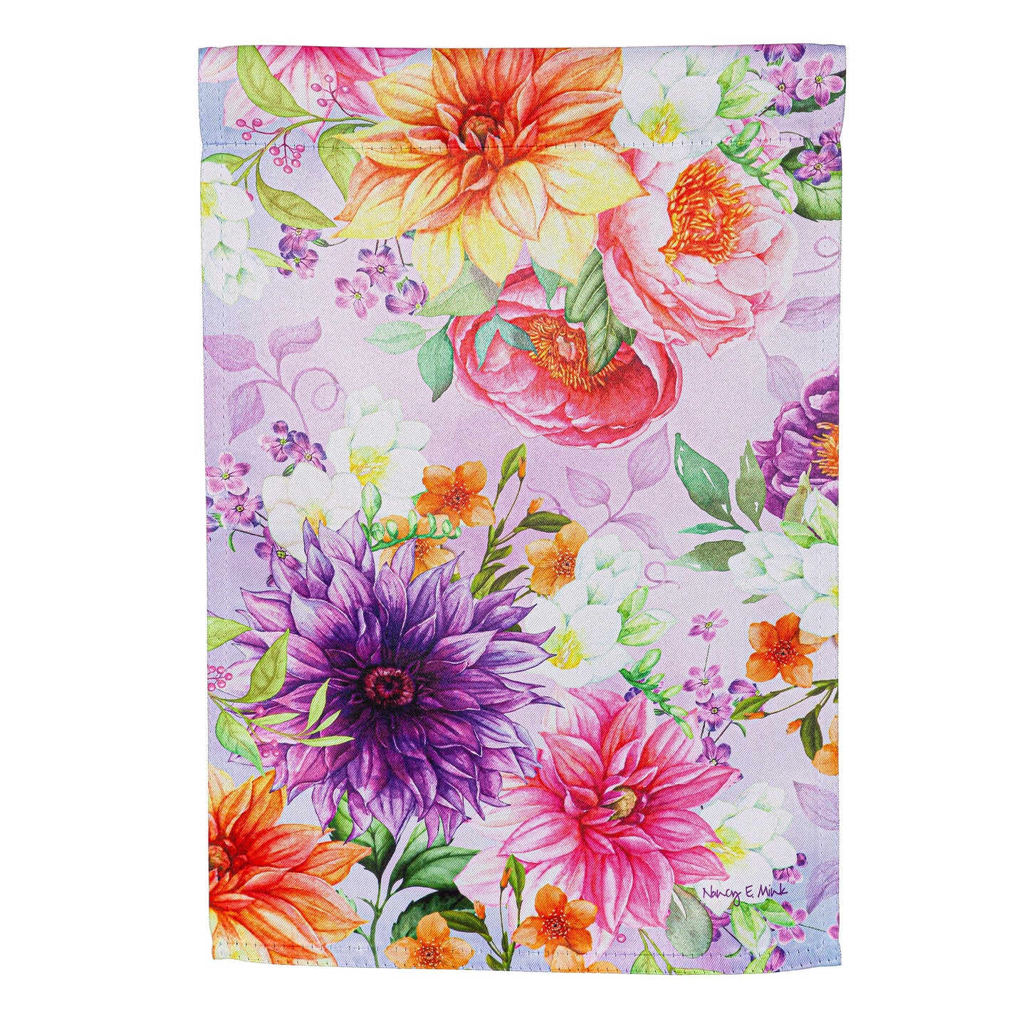Rhapsody in Bloom Suede Garden Flag