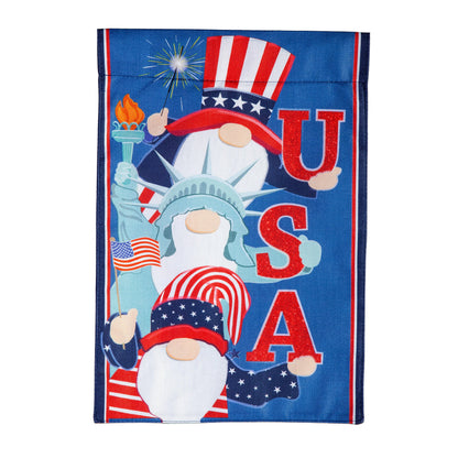 Burlap 4-Season Flags w/ Flag Stand, Set of 7, Welcome