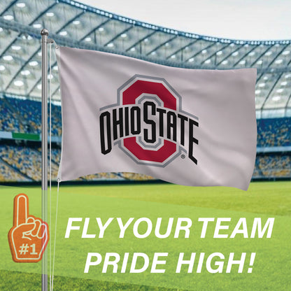 Ohio State University Single Sided Estate Flag with 2 Grommets, 3'x5'