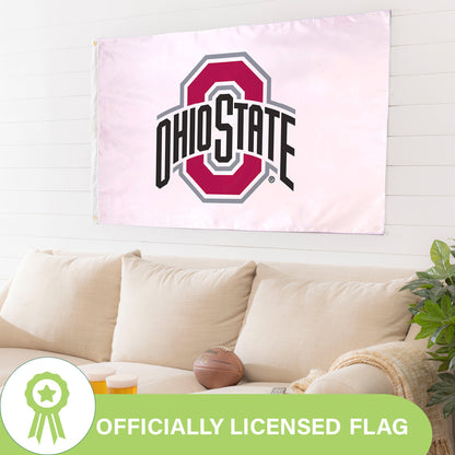 Ohio State University Single Sided Estate Flag with 2 Grommets, 3'x5'