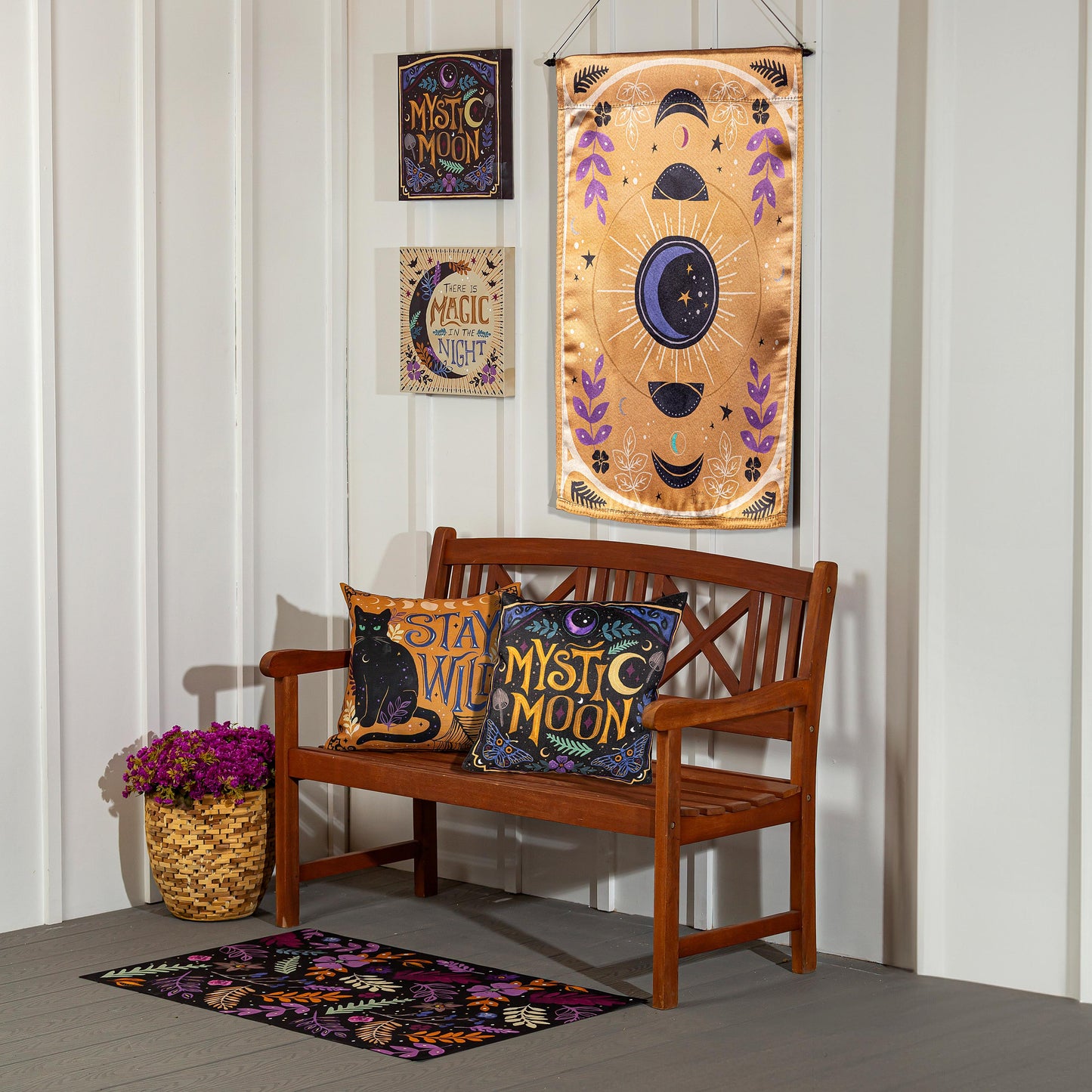 Mystic Moon Lustre Reversible House Flag