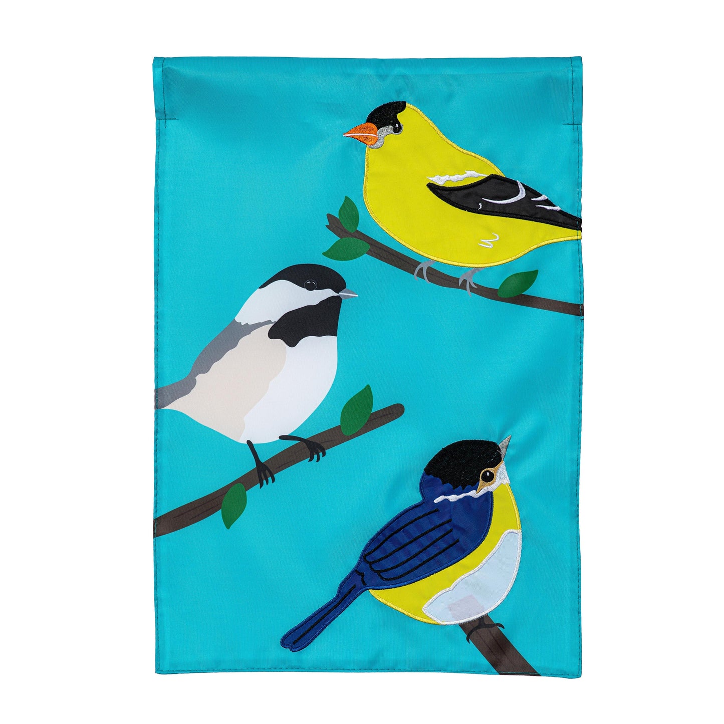 Songbirds Basic Applique Garden Flag